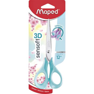 Maped schaar Sensoft 16 cm, voor rechtshandigen, met scherpe punt