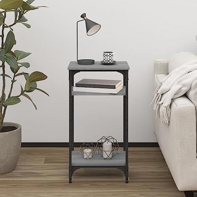 Bijzettafel 40x30x75 cm bewerkt hout grijs sonoma eikenkleurig