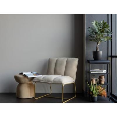 WOOOD Fauteuil 'Fie' Rib, kleur Zand - thumbnail