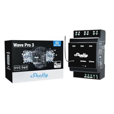 Shelly Qubino Wave Pro 3 - module met 3 schakelingangen en uitgangen