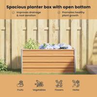 Verhoogde plantenbak Licht Bruin 100 x 40 x 45 cm - thumbnail
