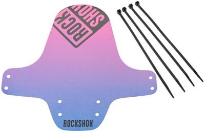 ROCKSHOX spatlap, voorwiel "fender" clip-on fender rs bl./blue pink gr./bl.logo