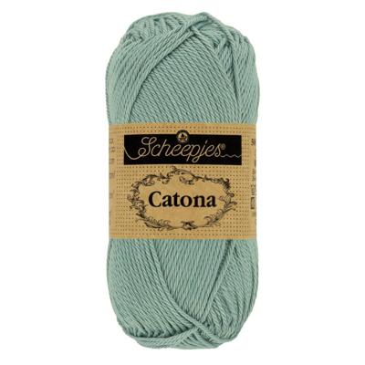Scheepjes Catona - 10g - 528 Silver Blue - Haakgaren / Breigaren