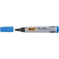 Bic permanent marker 2300 ECOlutions, schrijfbreedte 3,7 - 5,5 mm, schuine punt, blauw - thumbnail