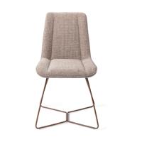 Jesper Home Umedo eetkamerstoel Grainy Greige beehive rose - thumbnail