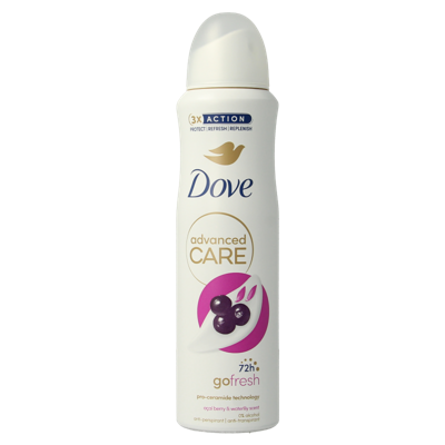 Dove Deodorant spray advanced acai & waterlily 150 Milliliter Dove Deodorant spray advanced acai & waterlily 150 Milliliter