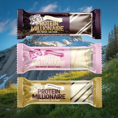 Mountain Joe&apos;s Protein Millionaire Raspberry White Chocolate (10 x 50 g) - thumbnail
