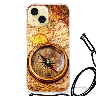 Apple iPhone 15 Telefoonhoesje met valbescherming Kompas Apple iPhone 15 Telefoonhoesje met valbescherming Kompas