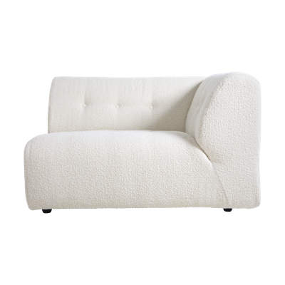 HKliving Vint bank right 1,5-seat Boucle Cream HKliving Vint bank right 1,5-seat Boucle Cream