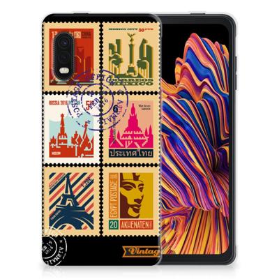 Samsung Xcover Pro | Silliconen Back Cover | Postzegels