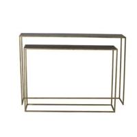 Light & Living Sidetable 'Boca' Set van 2 stuks, kleur Goud - thumbnail