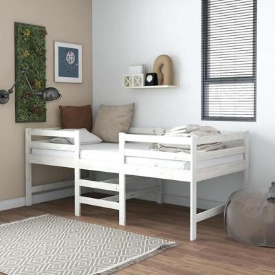Bedframe zonder matras massief grenenhout wit 90x200 cm Bedframe zonder matras massief grenenhout wit 90x200 cm