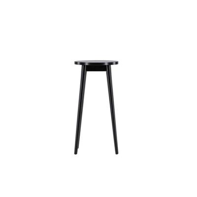 Nohr Barkruk 'Donella' Rubberhout, kleur Zwart (zithoogte 75cm)