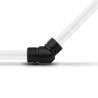 EK-Quantum Torque Static Female to Female 45° Adapter Fitting - Black - thumbnail