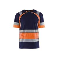 Blåkläder T-Shirt High-Vis 34211030 | Marineblauw/Oranje | Maat 3XL - 7330509620038 - thumbnail