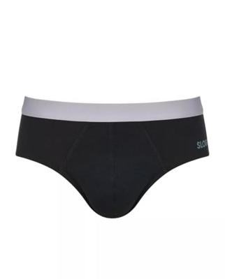 2-Pack heren slips - GO Abc brief - Biologisch katoenen heren onderbroeken met elastische band - Milieuvriendelijk - Duurzaam