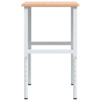 Werkbank rechthoekig 100x60x(71,5-98) cm massief beukenhout - thumbnail