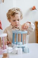 Label Label Vormenwiel blauw - thumbnail