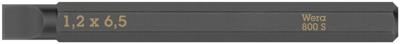 Wera 800 S sleufbits voor slagschroevendraaier, 1.2 x 6.5 x 70 mm - 05018142001