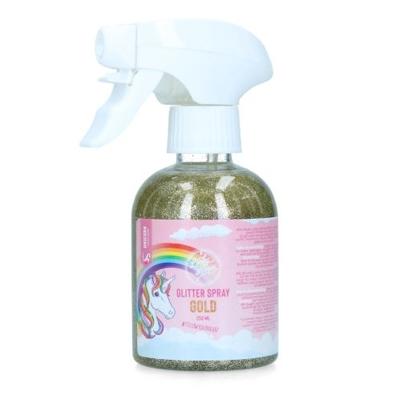 Lucky Horse Unicorn Gouden glitter Spray
