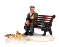 Kerstfiguur Feeding pigeons LEMAX - Lemax - thumbnail