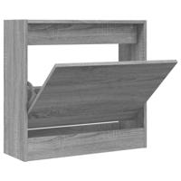 VidaXL Schoenenkast 60x21x57 cm bewerkt hout grijs sonoma eikenkleurig - thumbnail