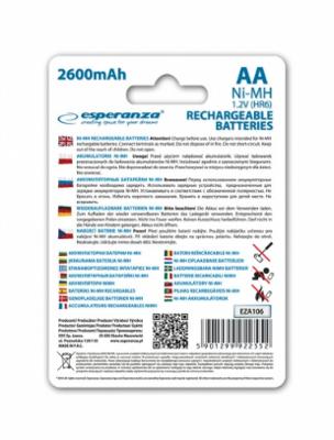 Esperanza EZA106 huishoudelijke batterij Nikkel-Metaalhydride (NiMH)