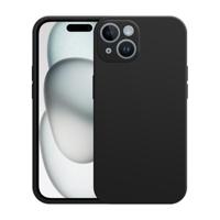 Just in Case Premium Liquid Color TPU Case voor Apple iPhone 15 Telefoonhoesje Zwart - thumbnail