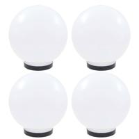 VidaXL Led-bollampen 4 st rond 25 cm pmma - thumbnail