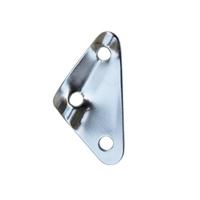 3 STKS driehoek aluminiumlegering wind touw gesp aanpassing gesp tent luifel pull touw slip touw gesp accessoires (zilver) - thumbnail