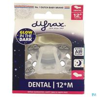 Difrax Fopspeen dental 12+ maanden glow in the dark 1 Stuks - thumbnail