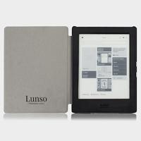 Lunso - Kobo Aura H20 Edition 1 hoes (6.8 inch) - Vegan Saffiano Leren sleep cover - Van Gogh Amandelbloesem - thumbnail