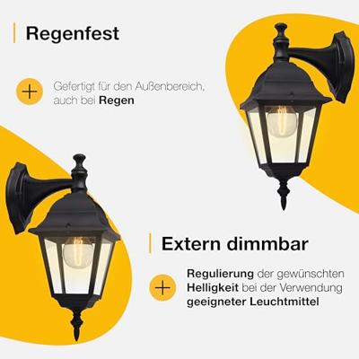 Brilliant Zwarte muurlampNewport - 44282/06