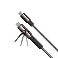 USB-kabel KSIX Zwart 1 m - thumbnail