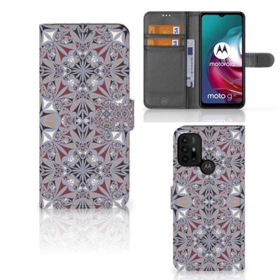 Motorola Moto G10 | G20 | G30 | Bookcase | Flower Tiles