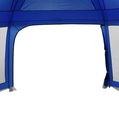 Zwembadtent afneembare buitentent gaaswanden azuurblauw Zwembadtent afneembare buitentent gaaswanden azuurblauw