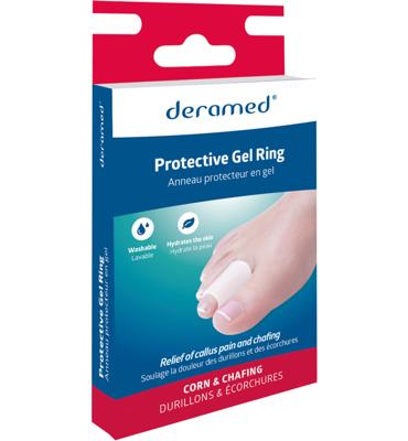 Deramed Teenring gel beschermend maat L 2 Stuks Deramed Teenring gel beschermend maat L 2 Stuks