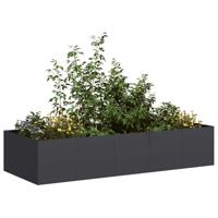 VidaXL Plantenbak 200x80x40 cm staal zwart - thumbnail