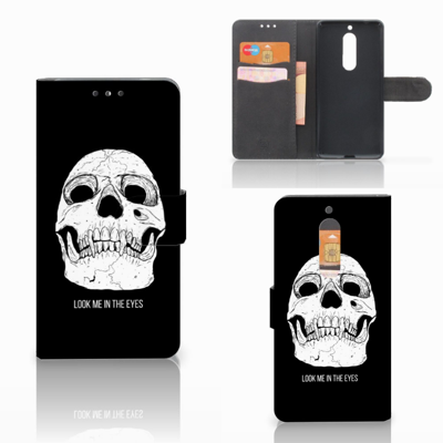 Telefoonhoesje met Naam Nokia 5 Skull Eyes Telefoonhoesje met Naam Nokia 5 Skull Eyes