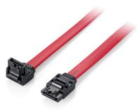 Equip 111902 platte kabel (SATA 6 Gbps gehoekt met clip, 0,50 m) - thumbnail