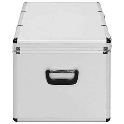 VidaXL Opbergkoffers 3 st aluminium zilverkleurig