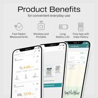 aranet Radon Plus Radonmeter 0, 0, 0 - 4000, 50, 85 Bq/m³, °C, % - thumbnail