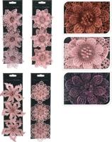 Flower On Clip 12 cm Set3 12ass kerst Nampook - Nampook - thumbnail