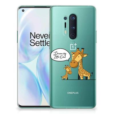 OnePlus 8 Pro Telefoonhoesje met Naam Giraffe OnePlus 8 Pro Telefoonhoesje met Naam Giraffe