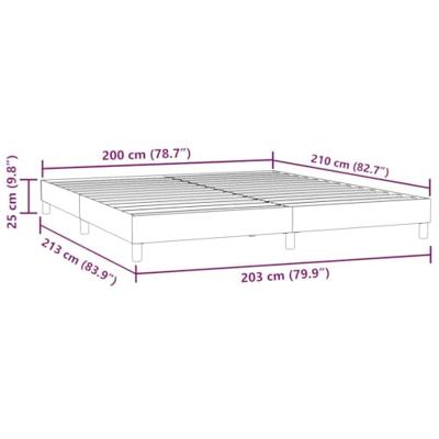 Boxspring zonder matras fluweel donkerblauw 200x210 cm