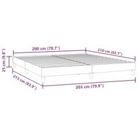 Boxspring zonder matras fluweel donkerblauw 200x210 cm - thumbnail