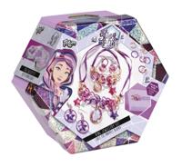 Totum maak je eigen sieraden meisjes paars/roze 16 delig - thumbnail