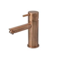 Wastafelmengkraan Hotbath Cobber 1-hendel Recht 14.3 cm Geborsteld Koper Living Colours - thumbnail