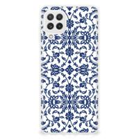 Samsung Galaxy A22 4G | M22 | TPU Case | Flower Blue - thumbnail