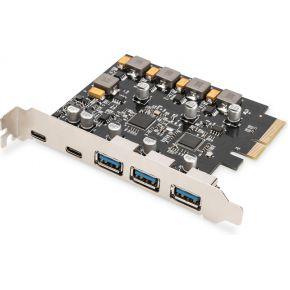 Digitus DS-30222 interfacekaart/-adapter Intern USB 3.2 Gen 2 (3.1 Gen 2), USB Type-C